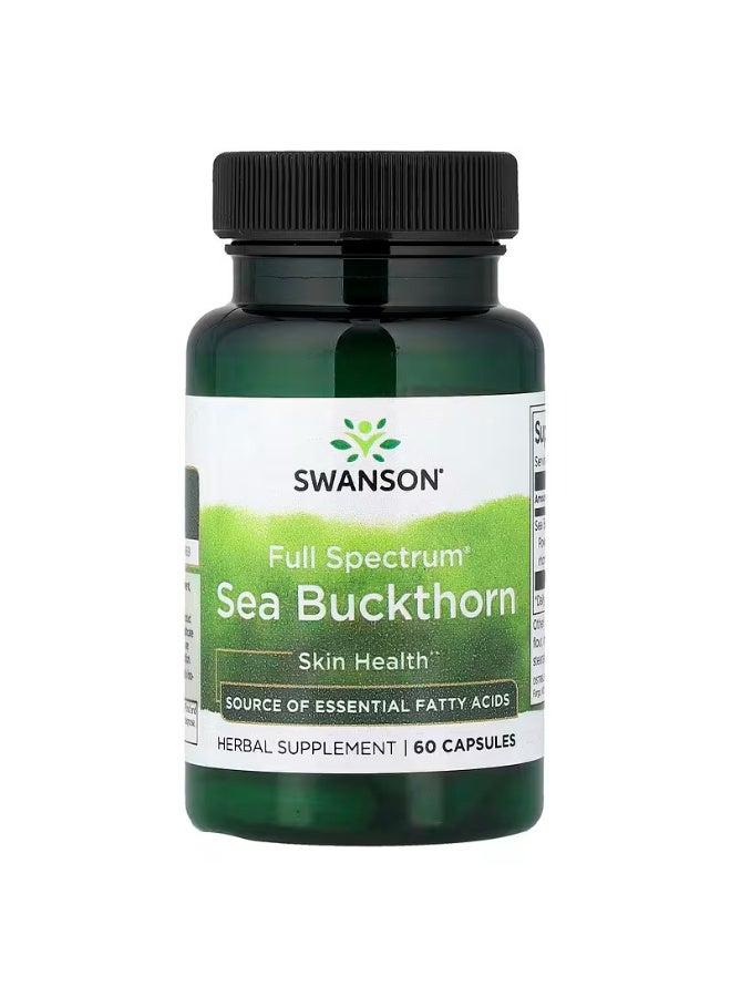 سوانسون كبسولات نبق البحر كاملة الطيف ، 60 كبسولة - Image 1